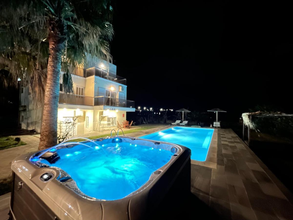 Martimi Apartments - 200M From Drapanias Beach - Pool - Hot Tub - Sauna - Bbq Киссамос Экстерьер фото
